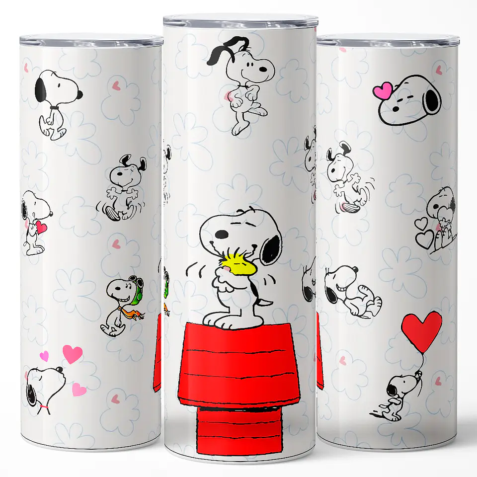 Vaso térmico 600ml - Diseño Snoopy & Woodstock Hugs 3