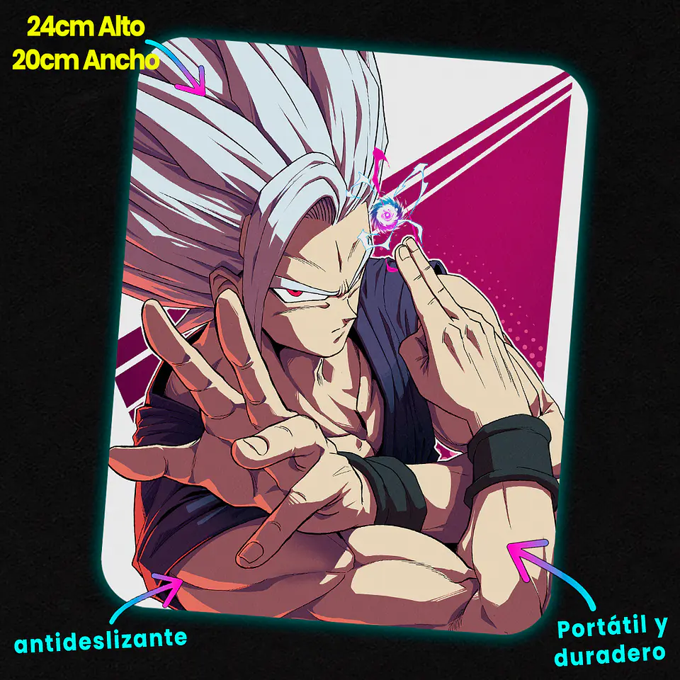 Mousepad 20x24 cm - Diseño Gohan Beast Special Beam 2
