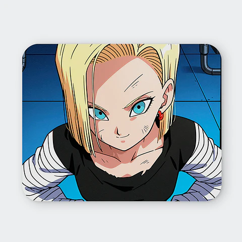 Mousepad 20x24 cm - Diseño Androide 18 Cyborg Style