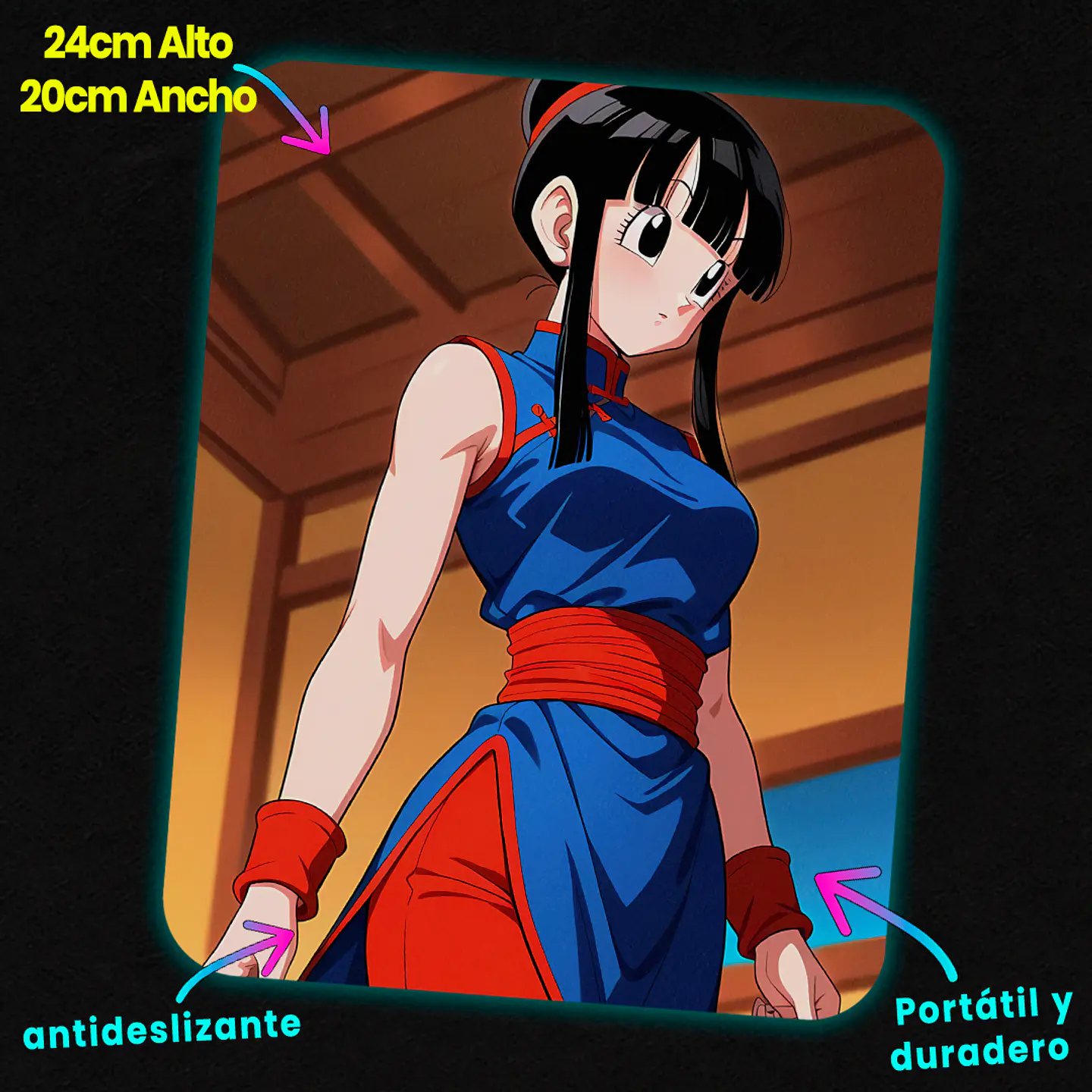 Mousepad 20x24 cm - Diseño Milk Budokai Warrior 2