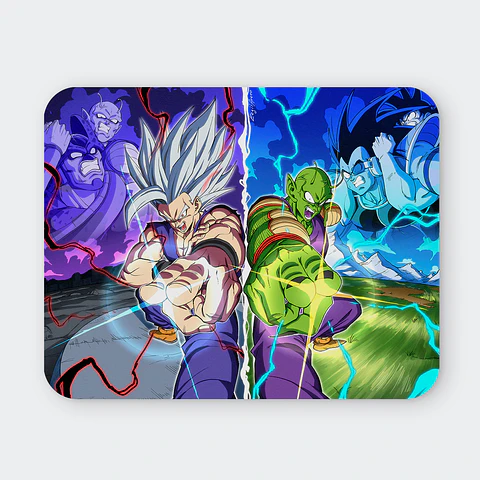 Mousepad 20x24 cm - Diseño Gohan & Piccolo Super Hero Legacy