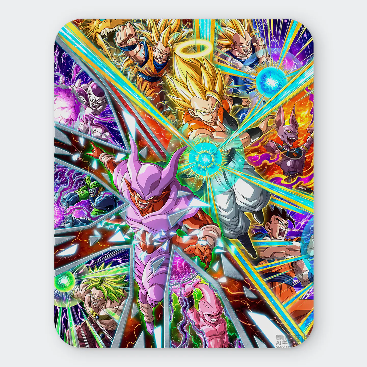Mousepad 20x24 cm - Diseño Gogeta VS Janemba Multiverse 1