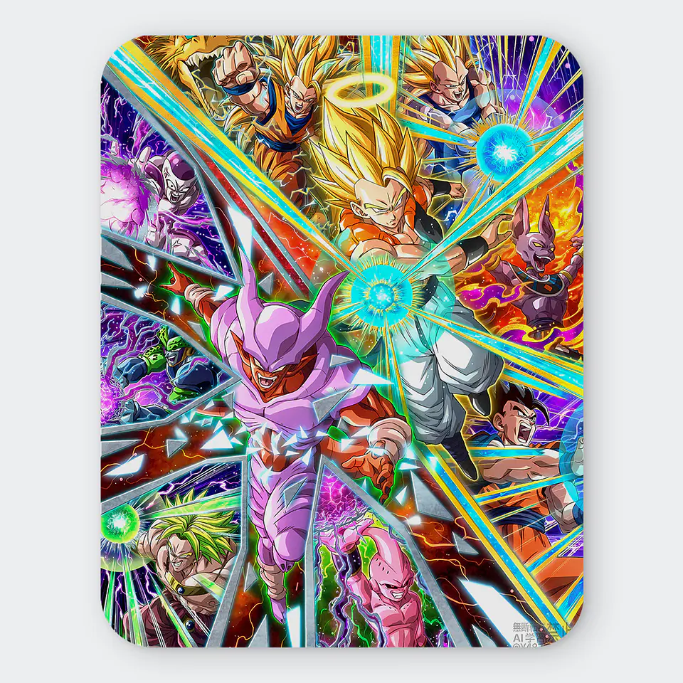 Mousepad 20x24 cm - Diseño Gogeta VS Janemba Multiverse 1