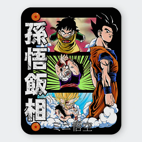 Mousepad 20x24 cm - Diseño Gohan Evolution Kanji Edition