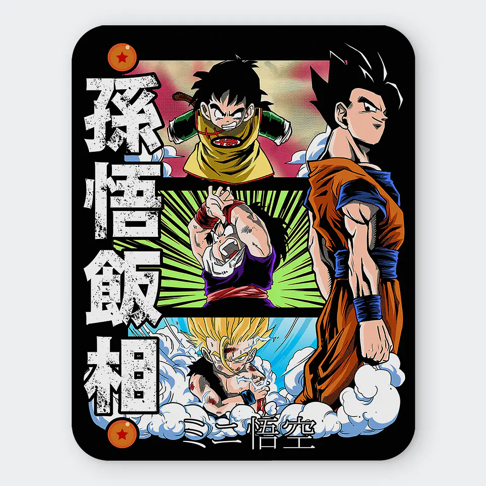 Mousepad 20x24 cm - Diseño Gohan Evolution Kanji Edition 1