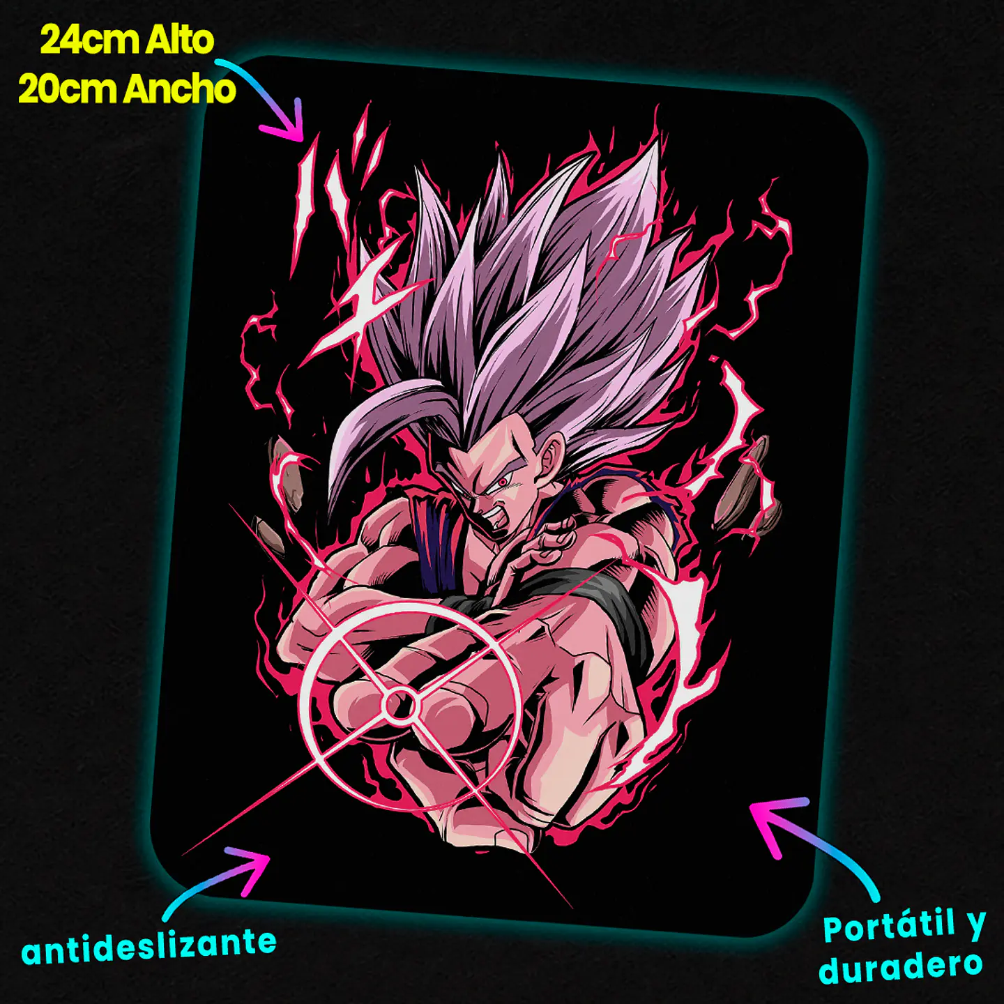 Mousepad 20x24 cm - Diseño Gohan Beast Red Aura Blast 2
