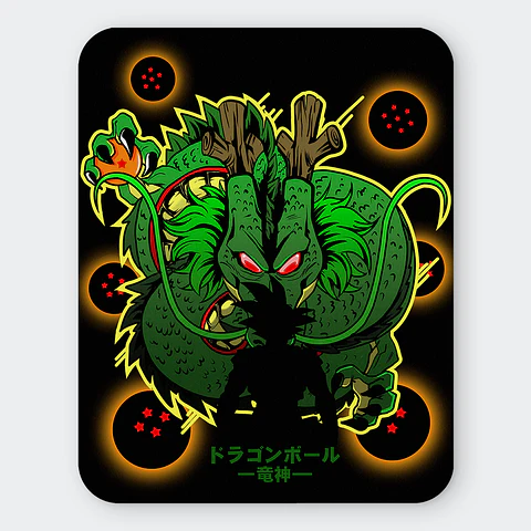 Mousepad 20x24 cm - Diseño Shenlong Dark Glow