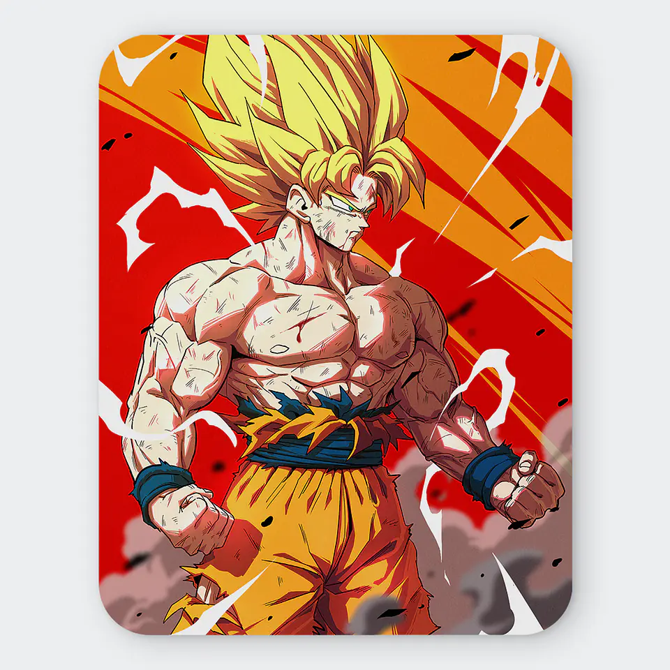 Mousepad 20x24 cm - Diseño Goku Super Saiyan Rage 1