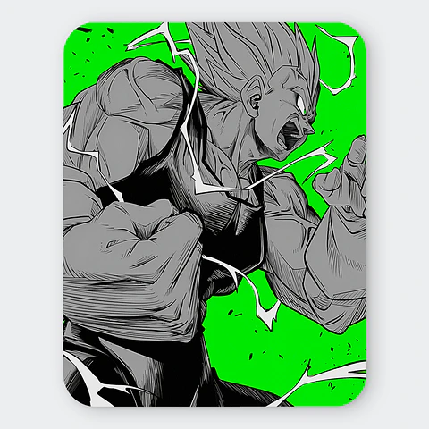 Mousepad 20x24 cm - Diseño Vegeta Manga Neon Burst