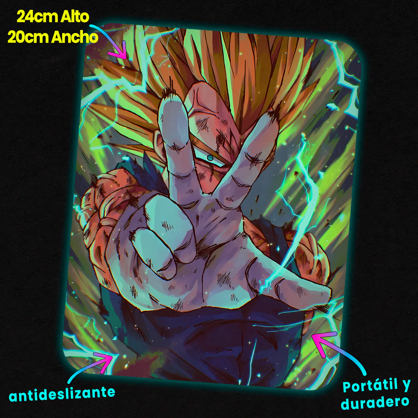 Mousepad 20x24 cm - Diseño Vegeta Final Impact 2