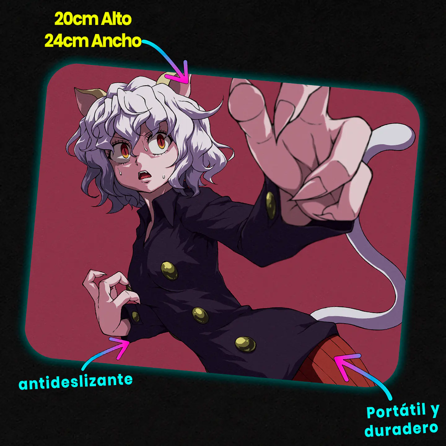 Mousepad 20x24 cm - Diseño Neferpitou Royal Guard 2