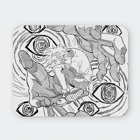 Mousepad 20x24 cm - Diseño Killua Visionary Sketch