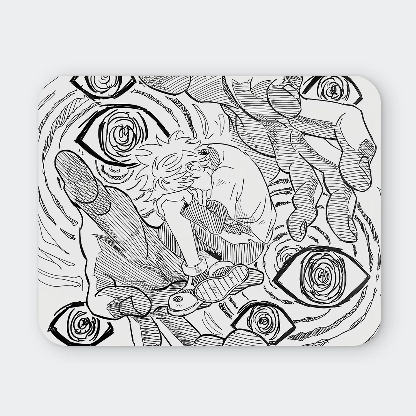 Mousepad 20x24 cm - Diseño Killua Visionary Sketch 1