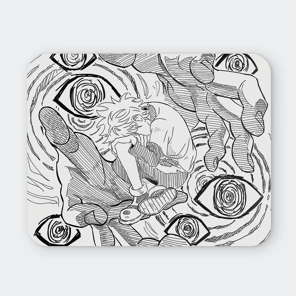 Mousepad 20x24 cm - Diseño Killua Visionary Sketch 1
