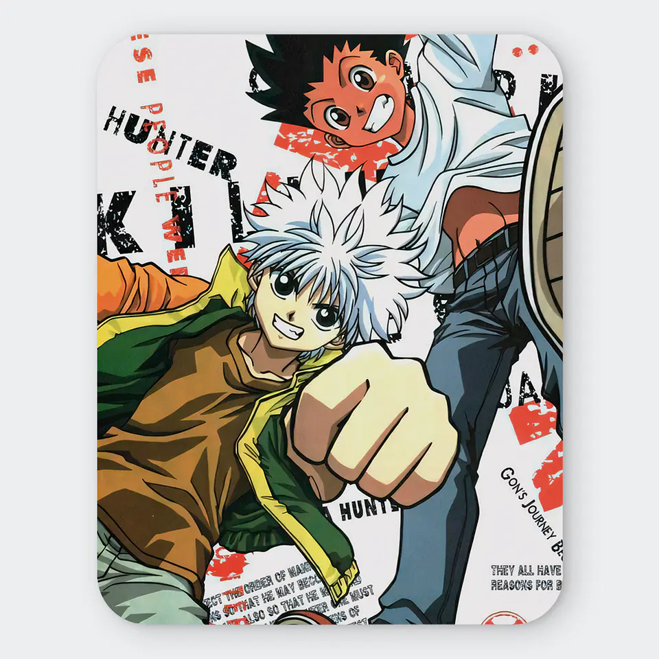 Mousepad 20x24 cm - Diseño Gon & Killua Hunter Dash 1