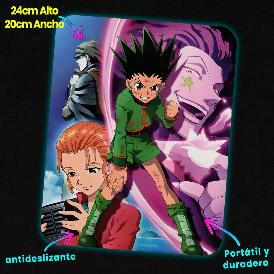 Mousepad 20x24 cm - Diseño Gon Freecss Hunter Roots 2