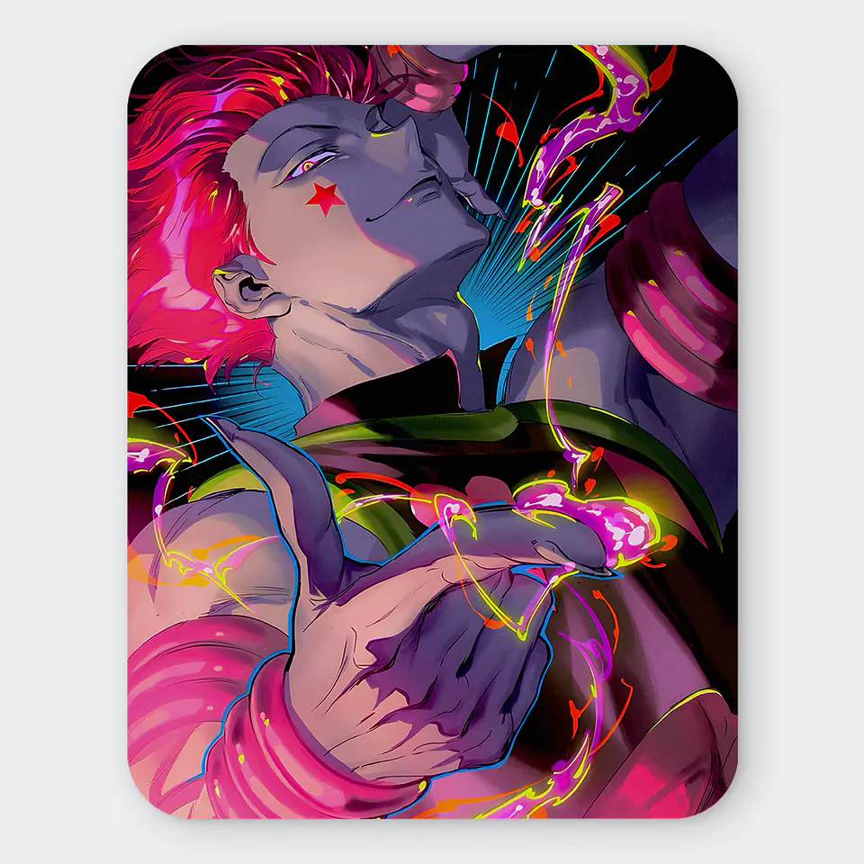 Mousepad 20x24 cm - Diseño Hisoka Bungee Gum Neon 1