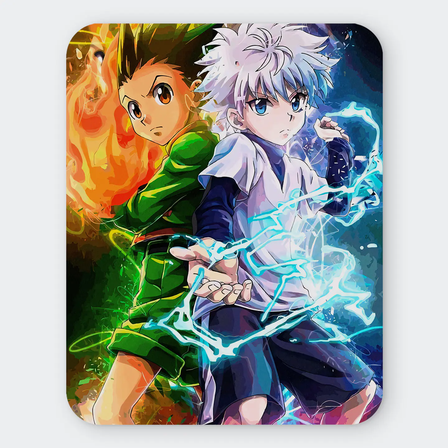 Mousepad 20x24 cm - Diseño Gon & Killua Elemental Nen Power 1