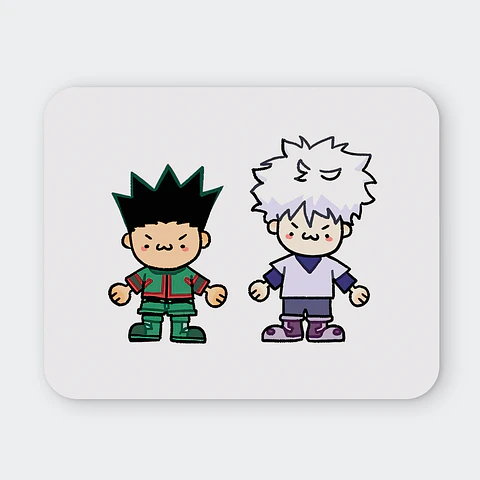 Mousepad 20x24 cm - Diseño Gon & Killua Chibi Duo