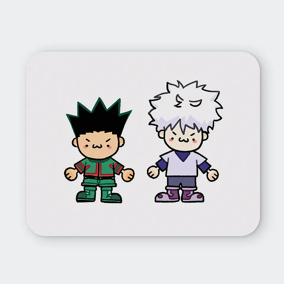 Mousepad 20x24 cm - Diseño Gon & Killua Chibi Duo 1