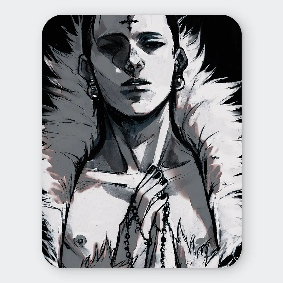 Mousepad 20x24 cm - Diseño Chrollo Lucilfer Noir Sketch 1