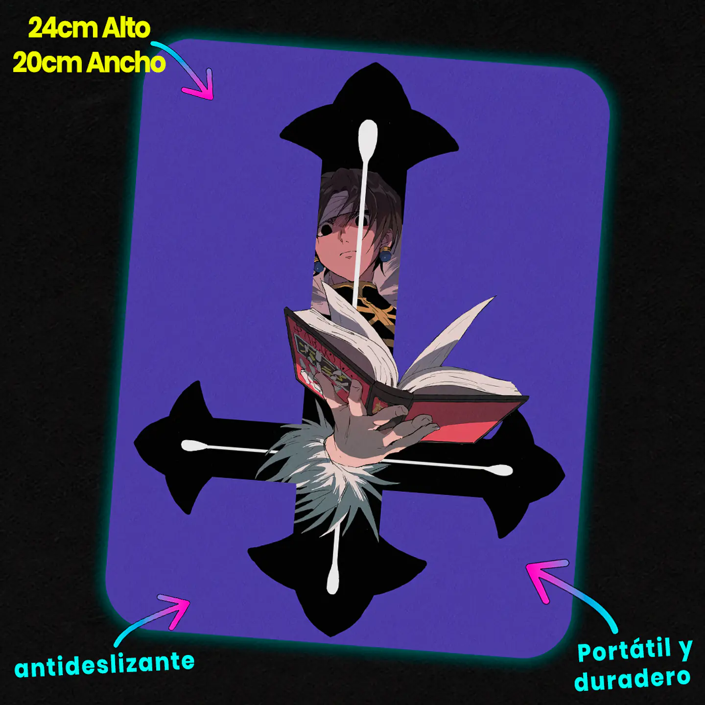 Mousepad 20x24 cm - Diseño Chrollo Lucilfer Stolen Secret 2