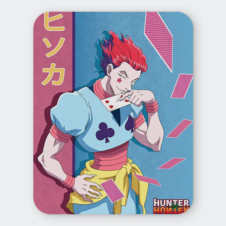 Mousepad 20x24 cm - Diseño Hisoka Morow Retro Card Master 1