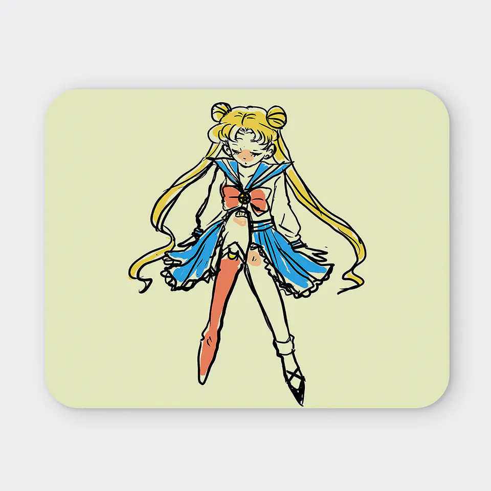 Mousepad 20x24 cm - Diseño Sailor Moon Minimal Sketch 1