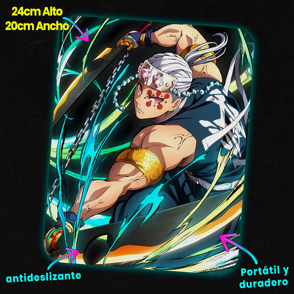 Mousepad 20x24 cm - Diseño Tengen Sound Resonating Slash 2