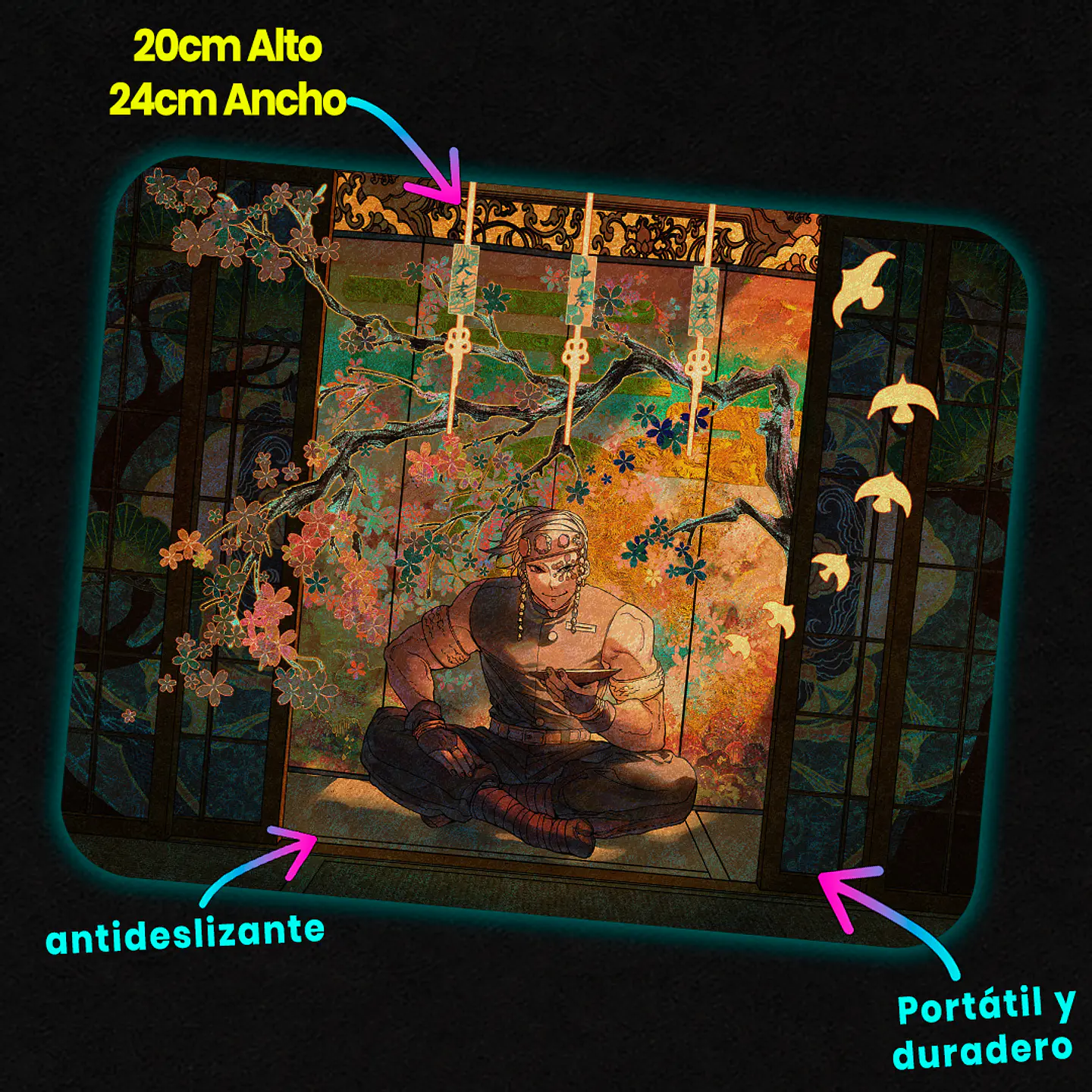 Mousepad 20x24 cm - Diseño Tengen Golden Sakura Zen 2
