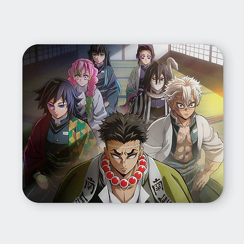 Mousepad 20x24 cm - Diseño Kimetsu Hashira Gathering