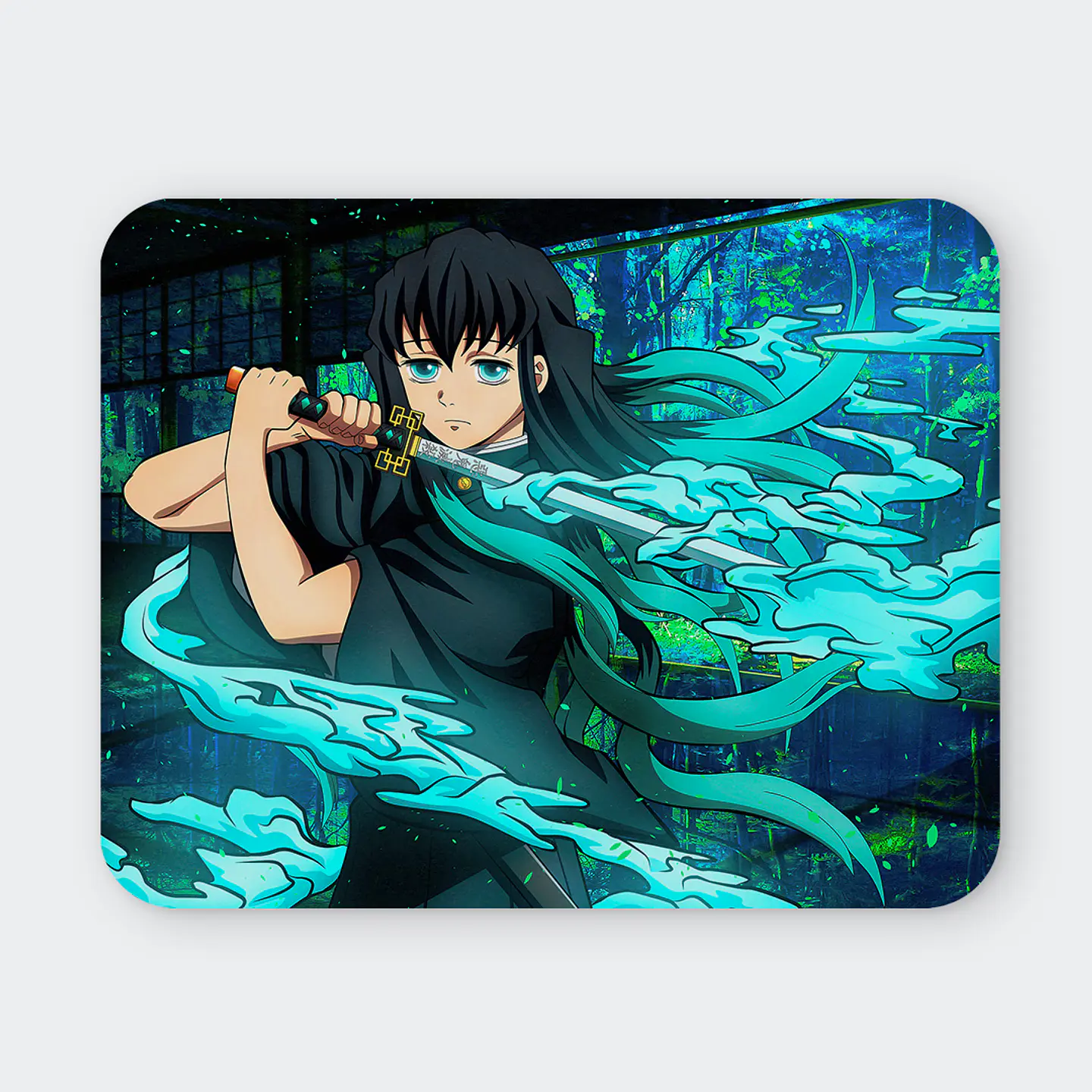 Mousepad 20x24 cm - Diseño Muichiro Mist Awakening 1