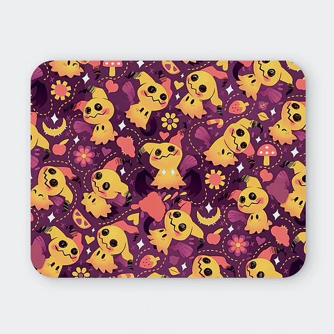 Mousepad 20x24 cm - Diseño Mimikyu Spooky-Cute Pattern