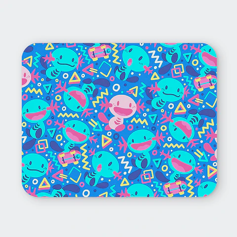Mousepad 20x24 cm - Diseño Wooper 90s Rad Pattern
