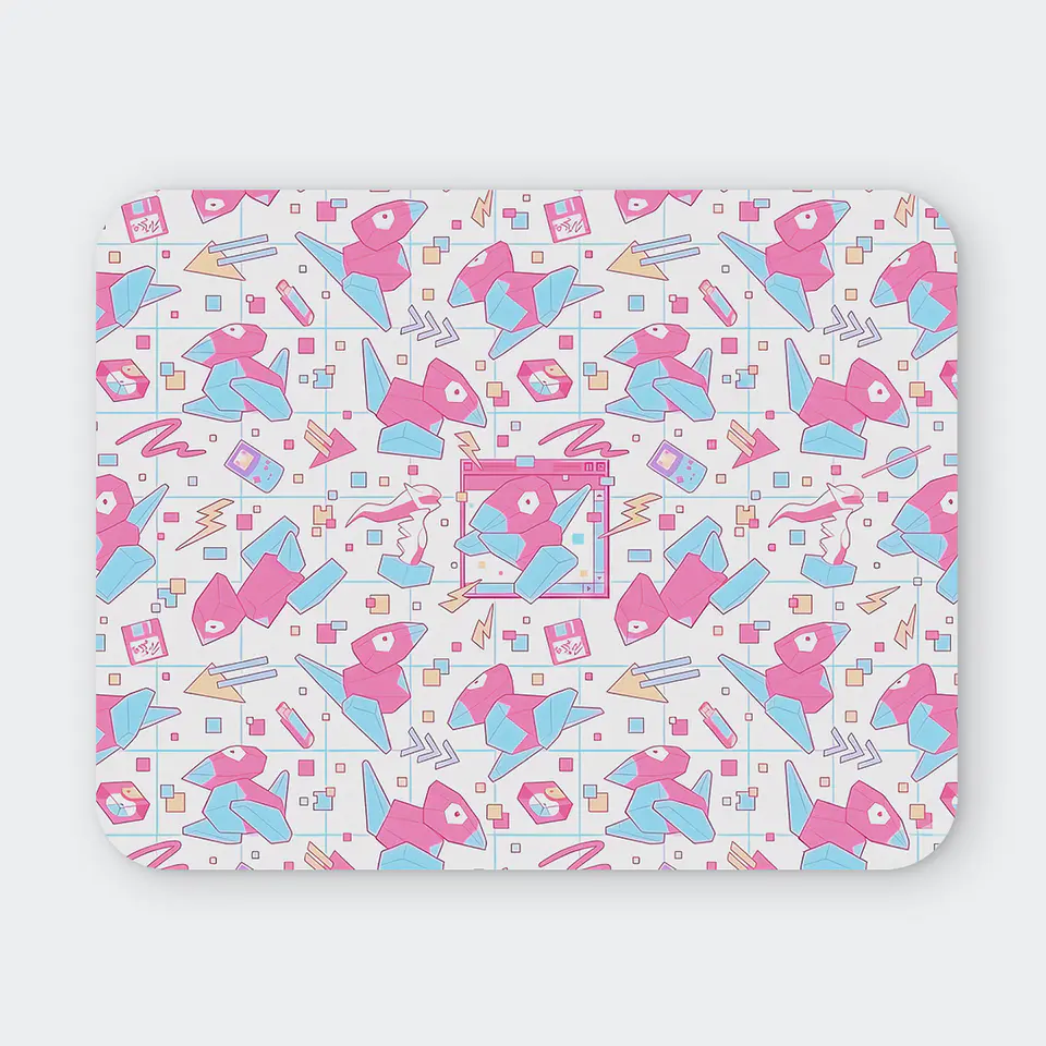 Mousepad 20x24 cm - Diseño Porygon Virtual Retro Pattern 1