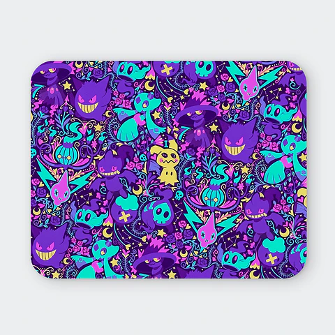 Mousepad 20x24 cm - Diseño Ghost Type Midnight Garden