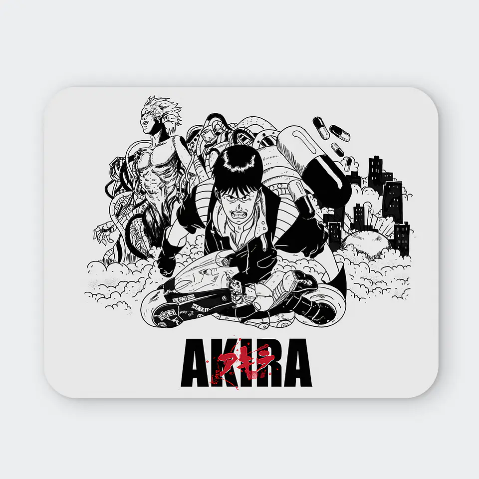 Mousepad 20x24 cm - Diseño Akira Kaneda Bike Pursuit 1