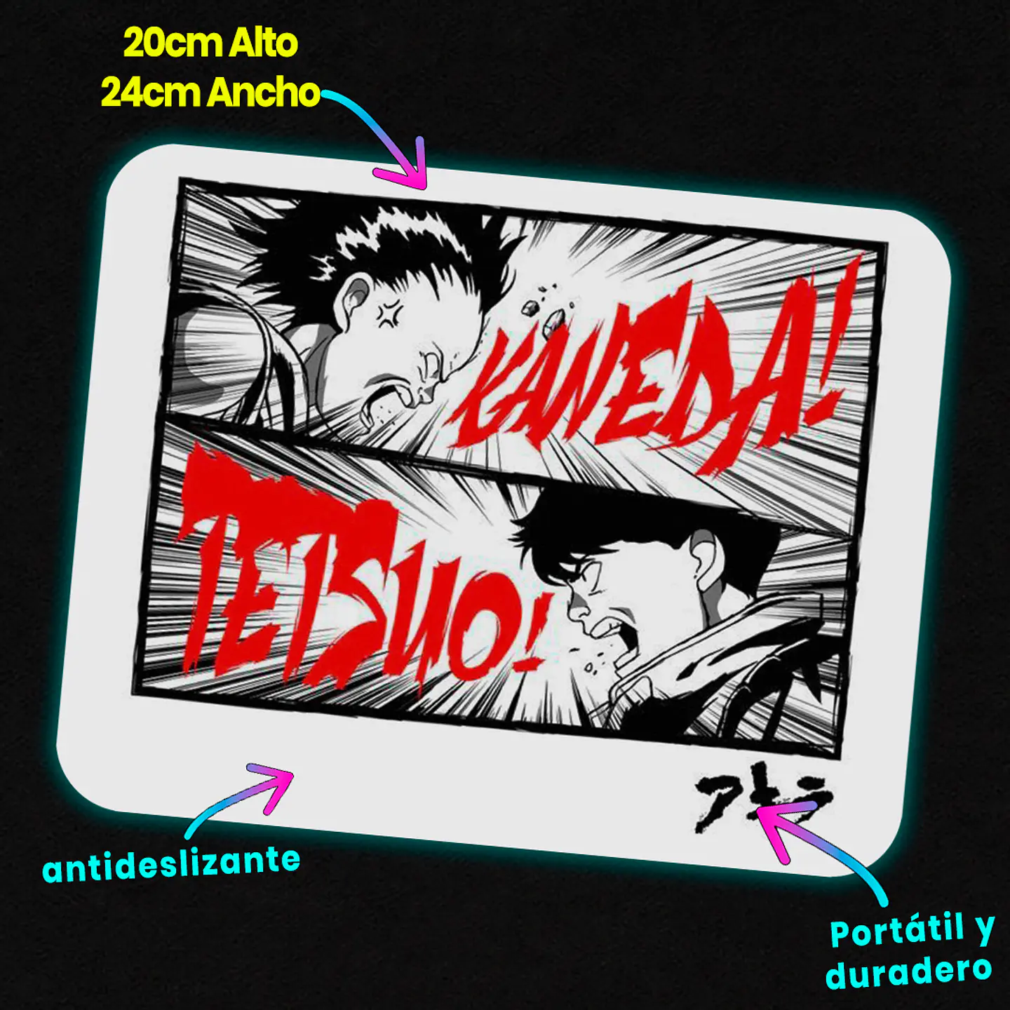 Mousepad 20x24 cm - Diseño Akira Rivalry Clash 2