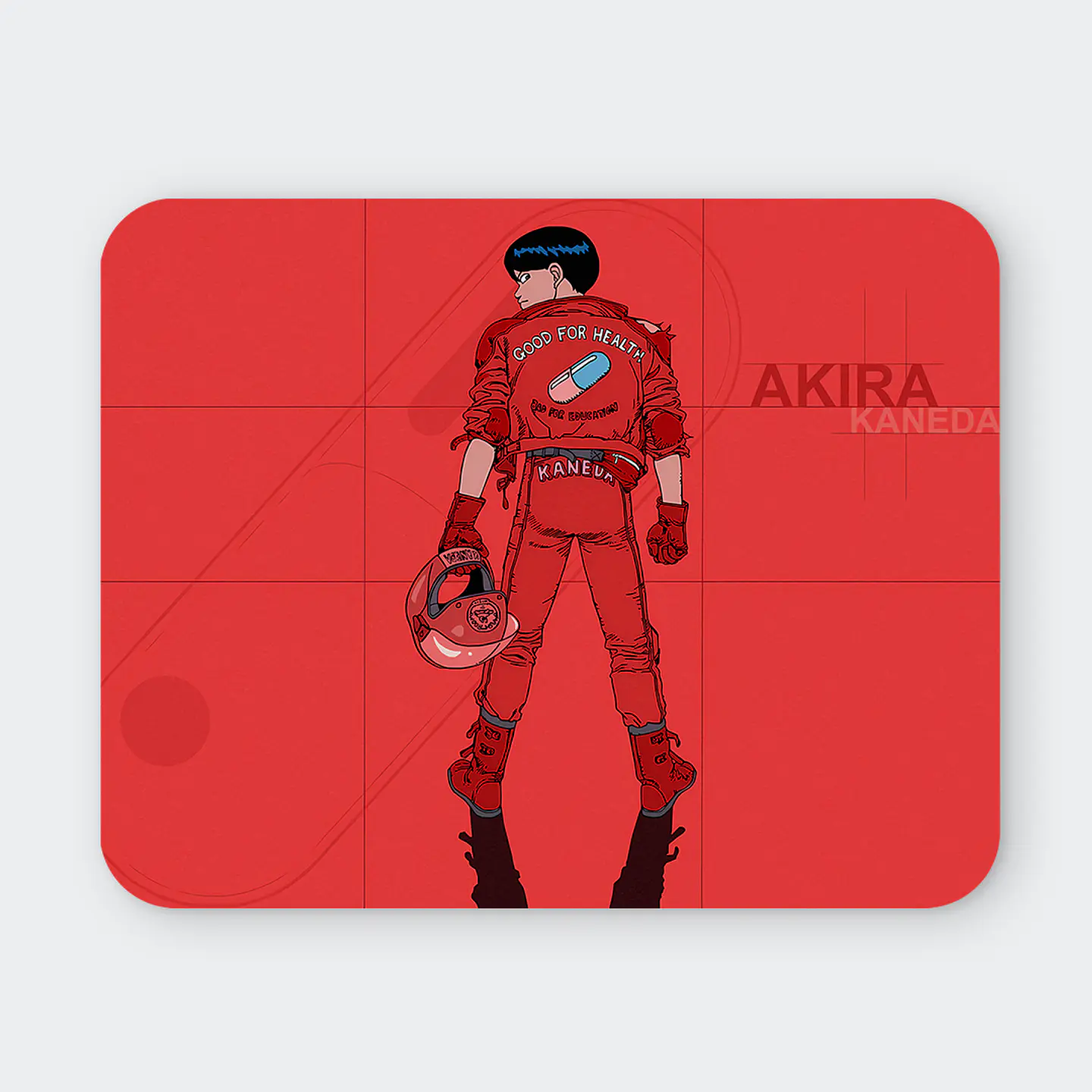Mousepad 20x24 cm - Diseño Akira Kaneda Capsule Red 1