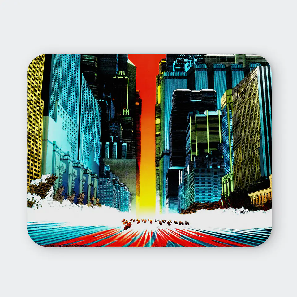 Mousepad 20x24 cm - Diseño Akira Neo-Tokyo Skyline 1