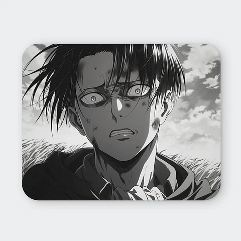 Mousepad 20x24 cm - Diseño Levi Ackerman "Relentless Fury"
