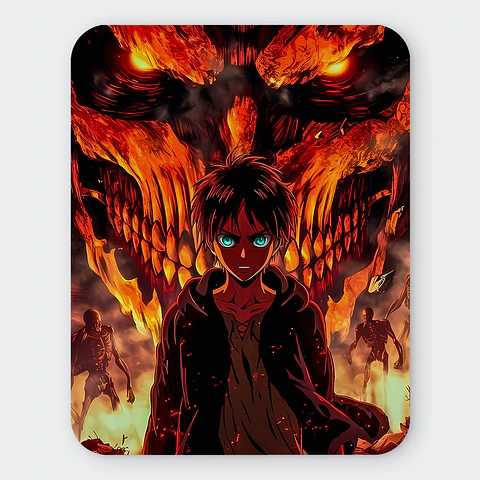 Mousepad 20x24 cm - Diseño Eren Yeager Founder's Wrath