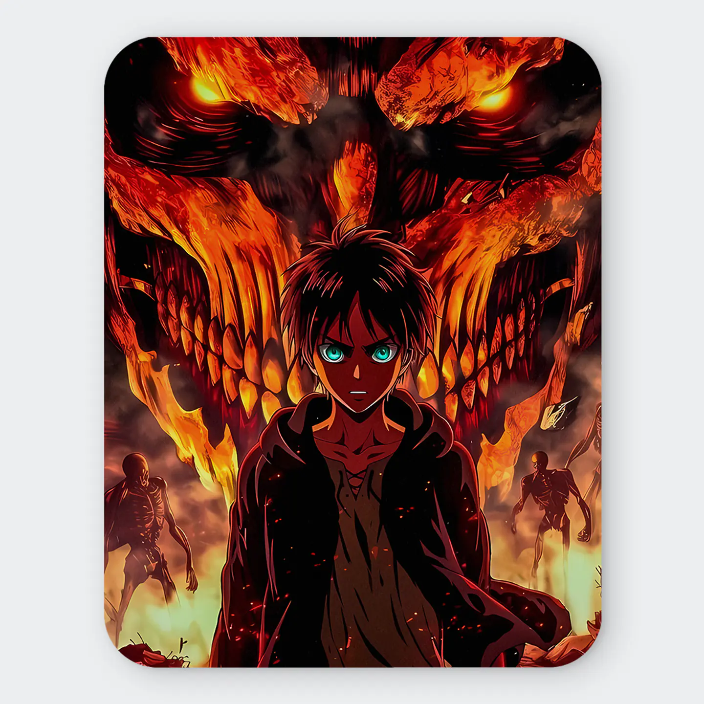 Mousepad 20x24 cm - Diseño Eren Yeager Founder's Wrath 1