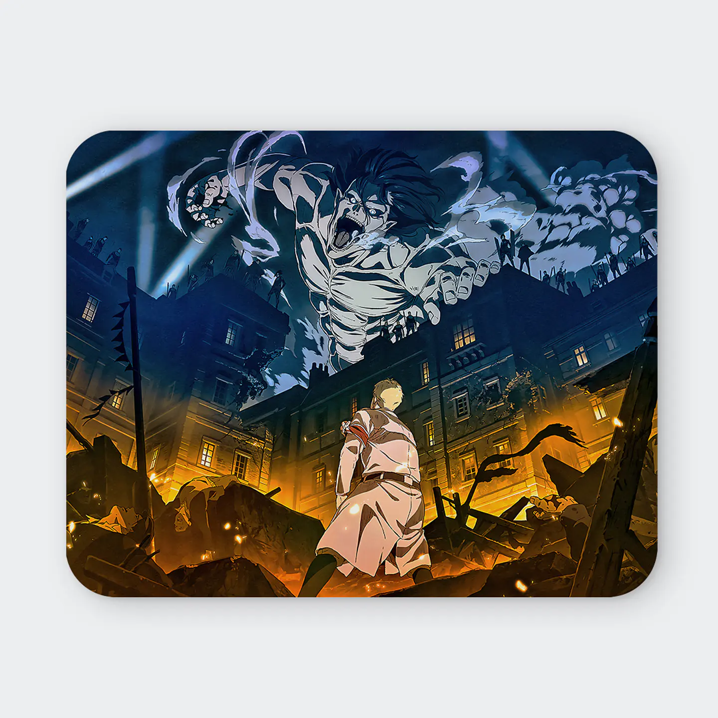 Mousepad 20x24 cm - Diseño Attack on Titan Declaration of War 1