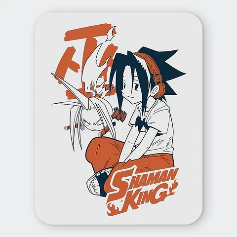 Mousepad 20x24 cm - Diseño Yoh & Amidamaru Spirit Unity