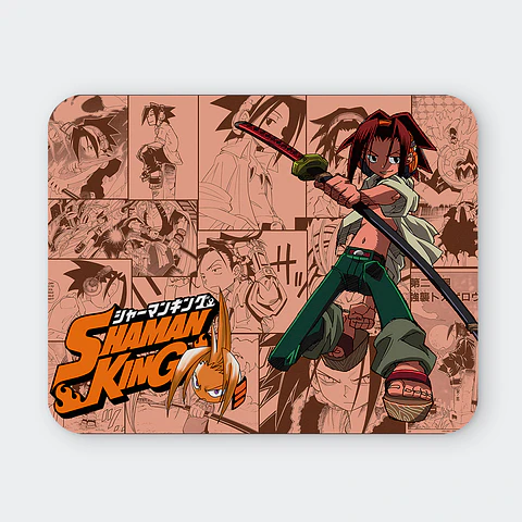 Mousepad 20x24 cm - Diseño Shaman King El Camino de Yoh & Amidamaru