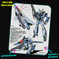 Mousepad 20x24 cm - Diseño Robotech VF-1S Skull Leader Blueprint - Miniatura 2