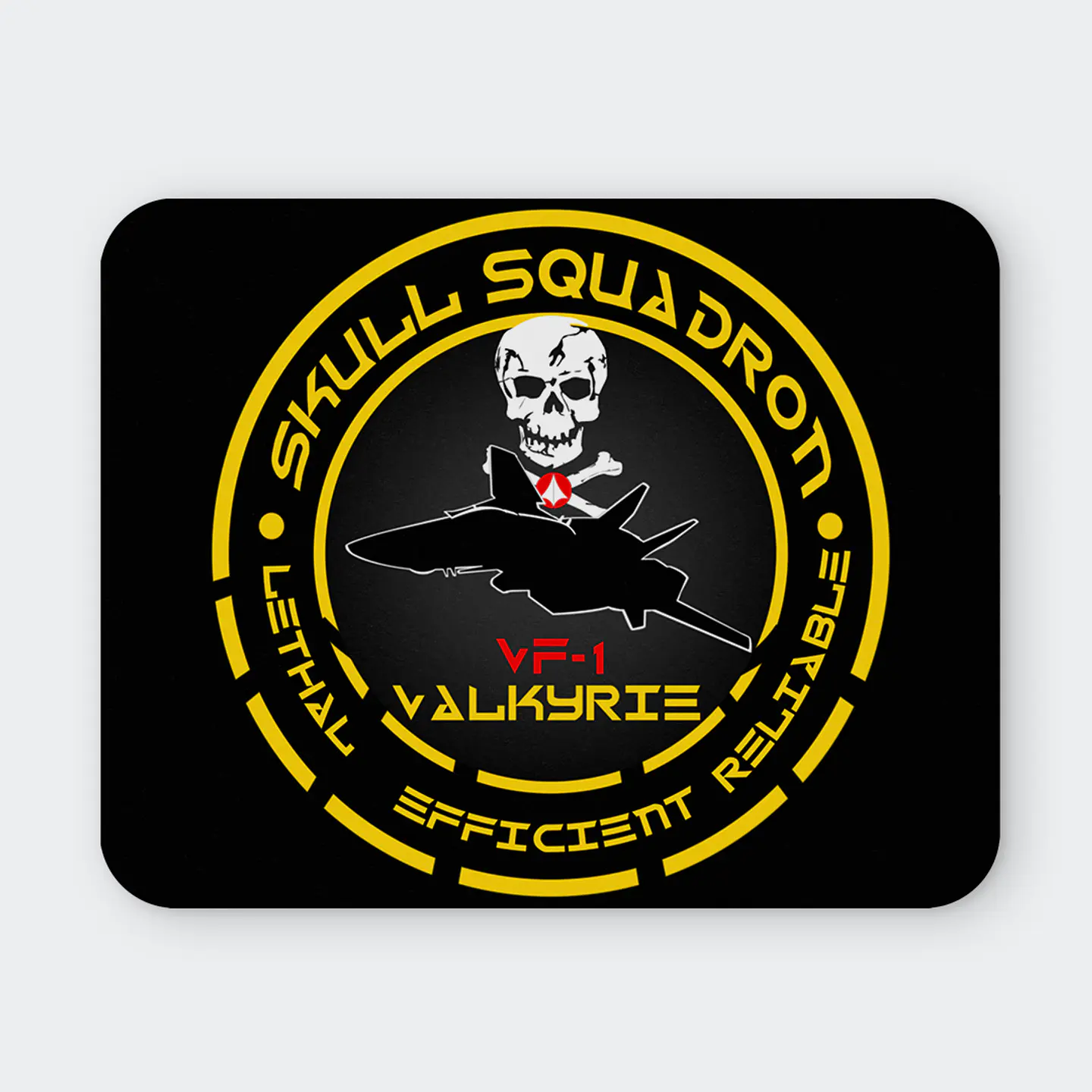 Mousepad 20x24 cm - Diseño Robotech Skull Squadron Tactical Crest 1