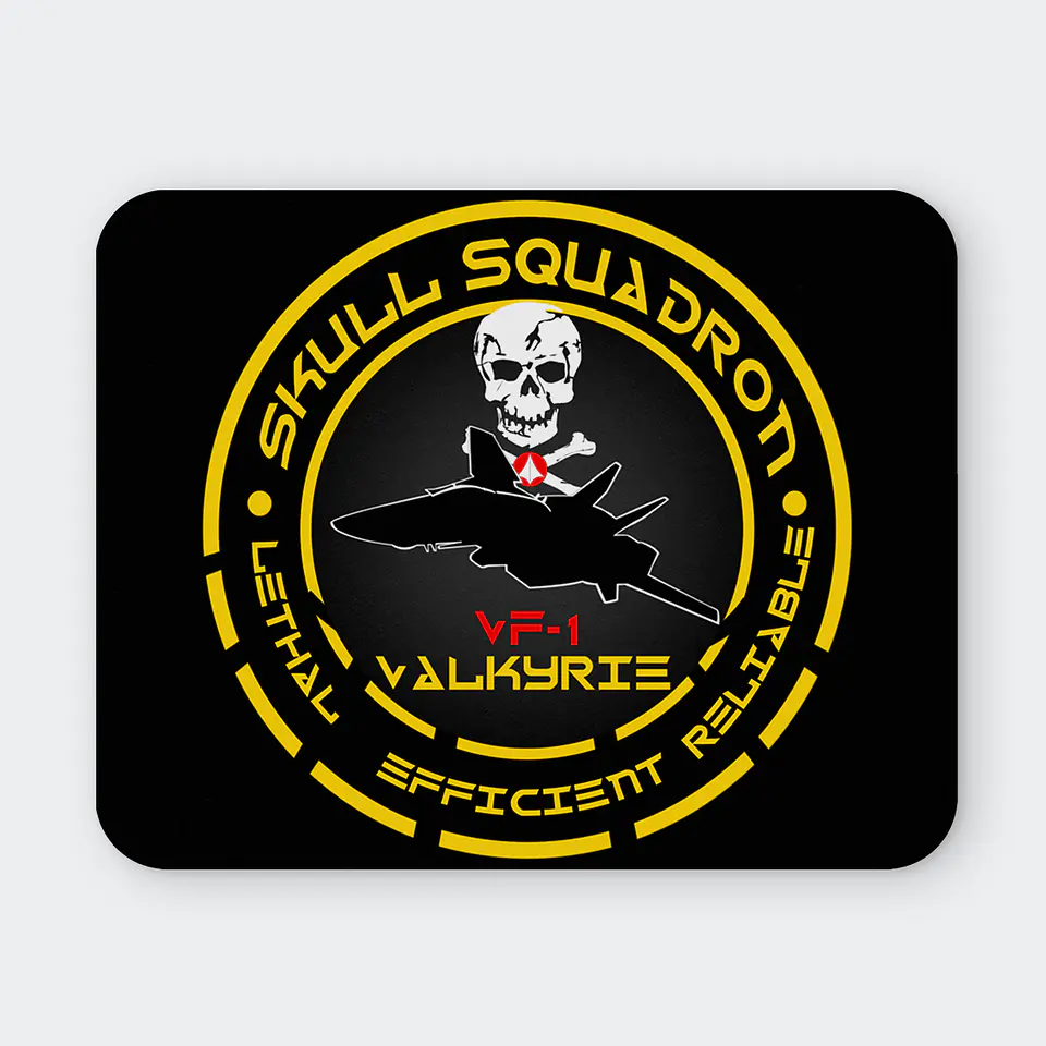 Mousepad 20x24 cm - Diseño Robotech Skull Squadron Tactical Crest 1