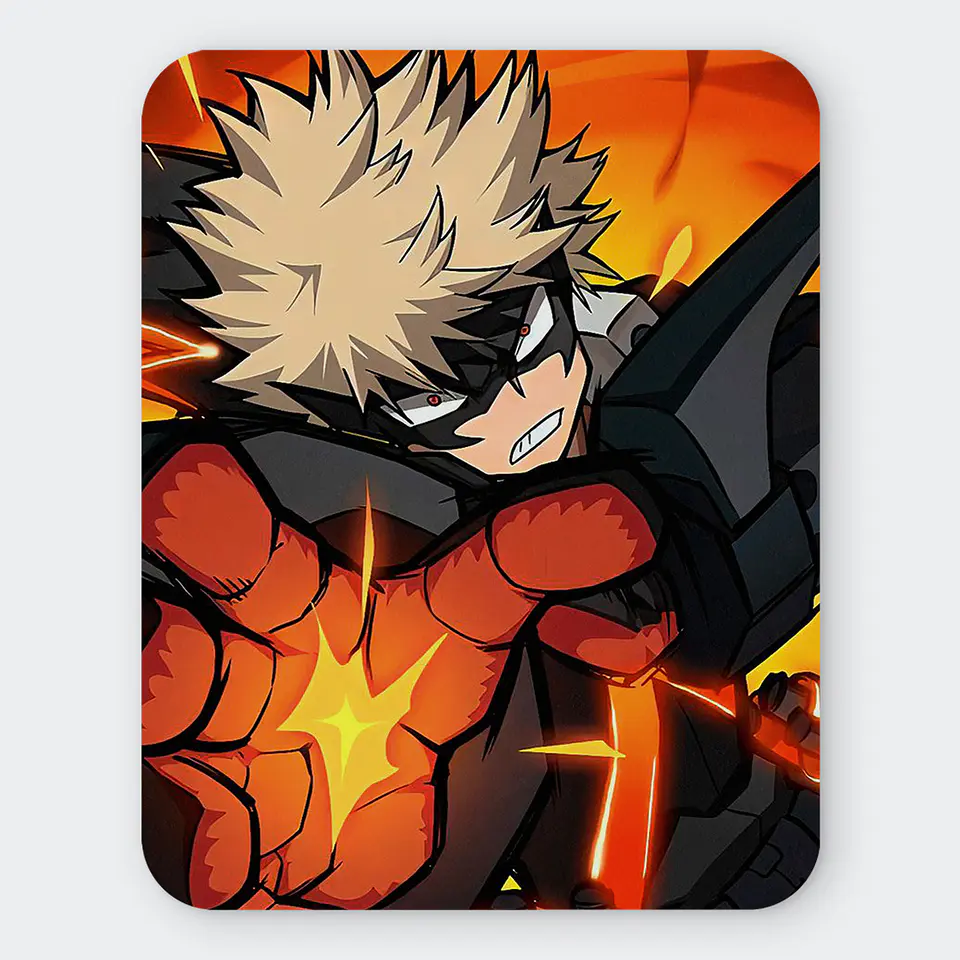Mousepad 20x24 cm - Diseño Katsuki Bakugo Explosive Rush 1